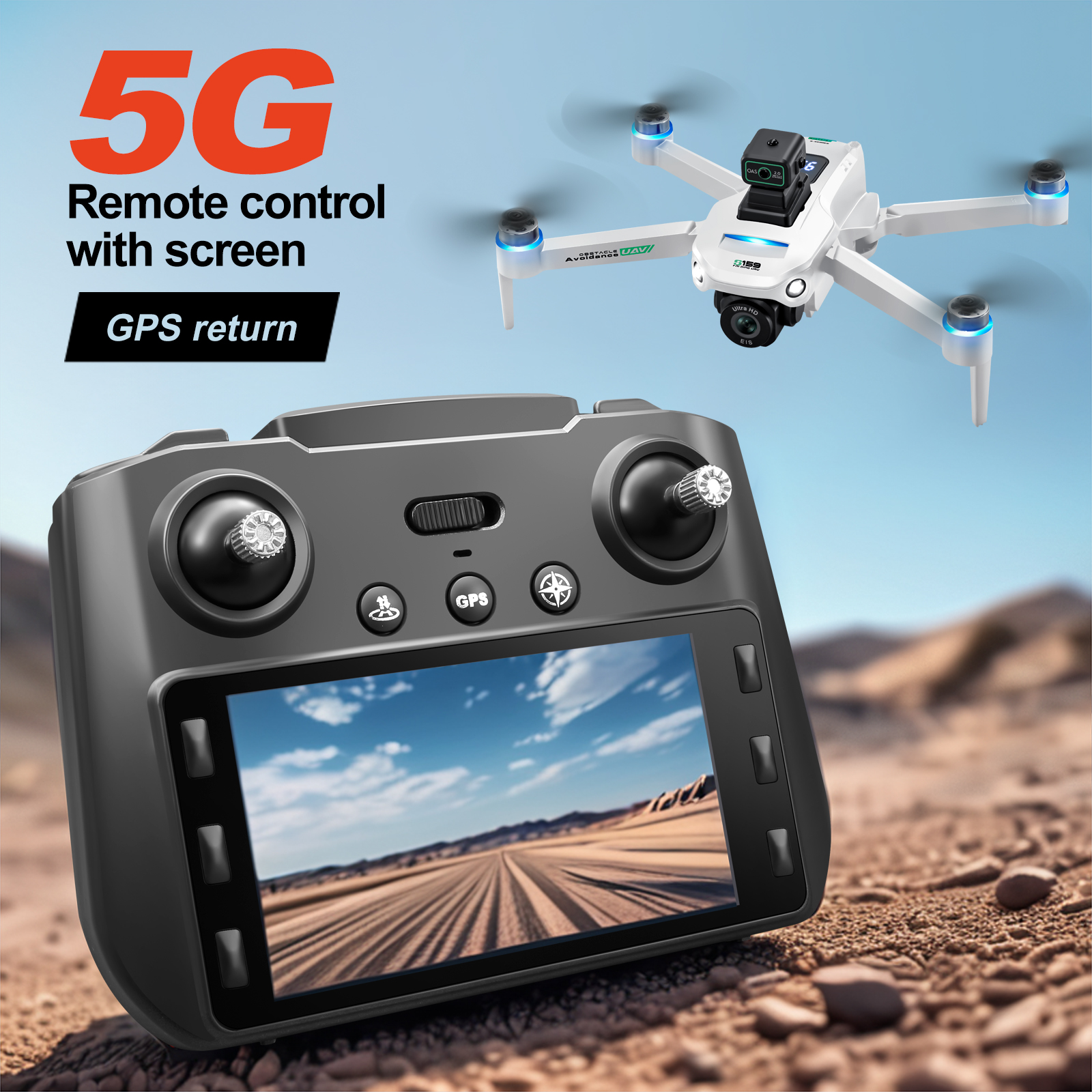 Drone Gimbal Mount - New Professional S159 GPS Drone 8k