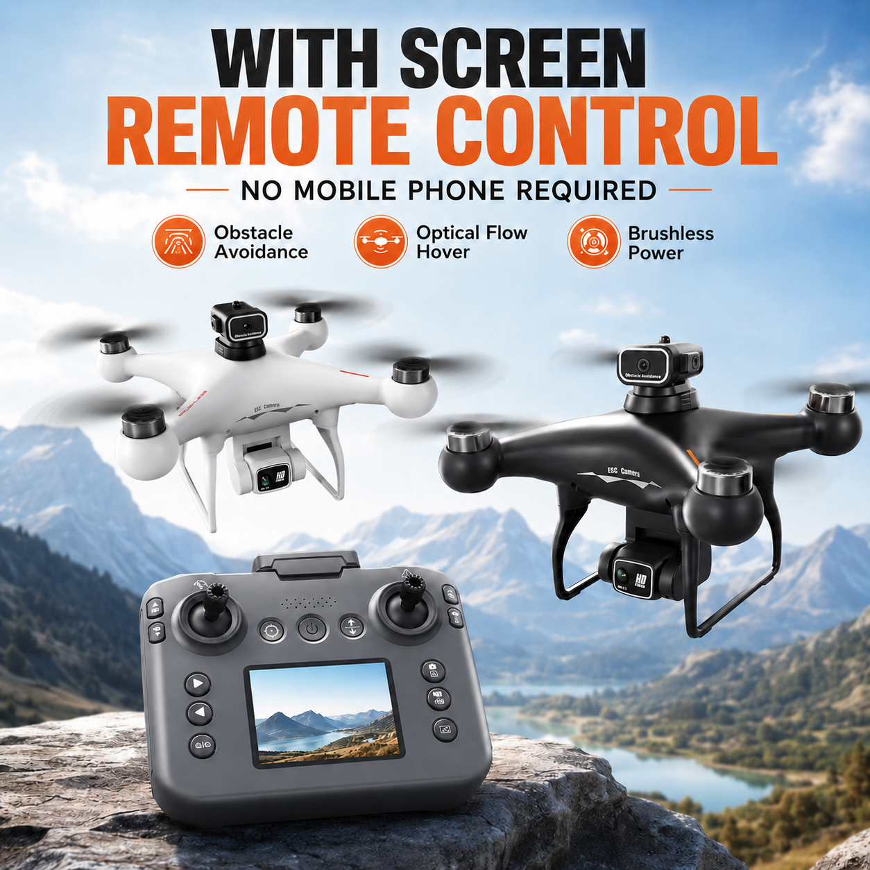 ZNLYRION S116 RC Drone Brushle - Drone Gimbal Brushless บทวิจารณ์และราคา