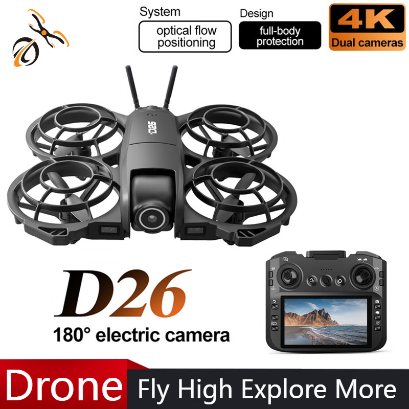 D26 Drone 4K Aerial HD 180° Ca - Drone Gimbal Case บทวิจารณ์และราคา