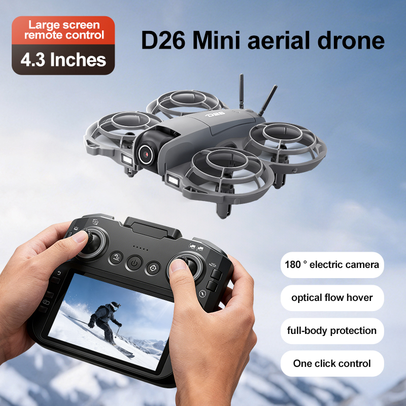 D26 Drone 4K Aerial HD 180° Ca - Drone Gimbal Case บทวิจารณ์และราคา