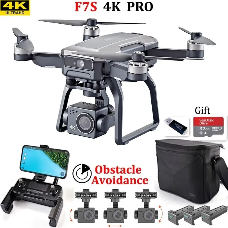SJRC F7s 4K PRO Drone 4K obsca - Drone Gimbal 3 Axis บทวิจารณ์และราคา
