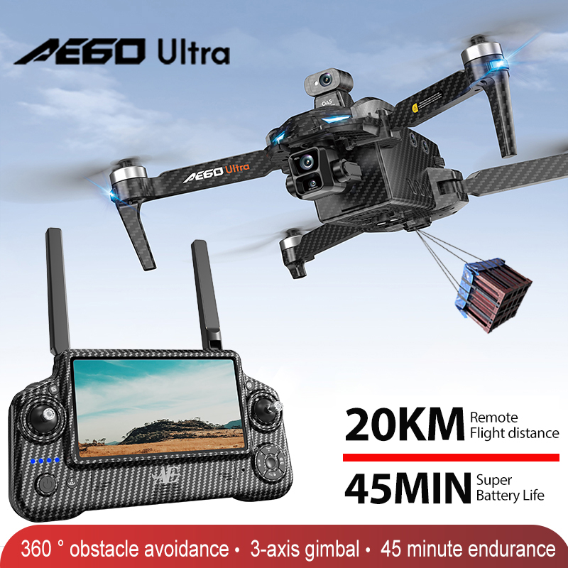 AE60 GPS Drone Professional 8K - Drone Gimbal 3 Axis บทวิจารณ์และราคา