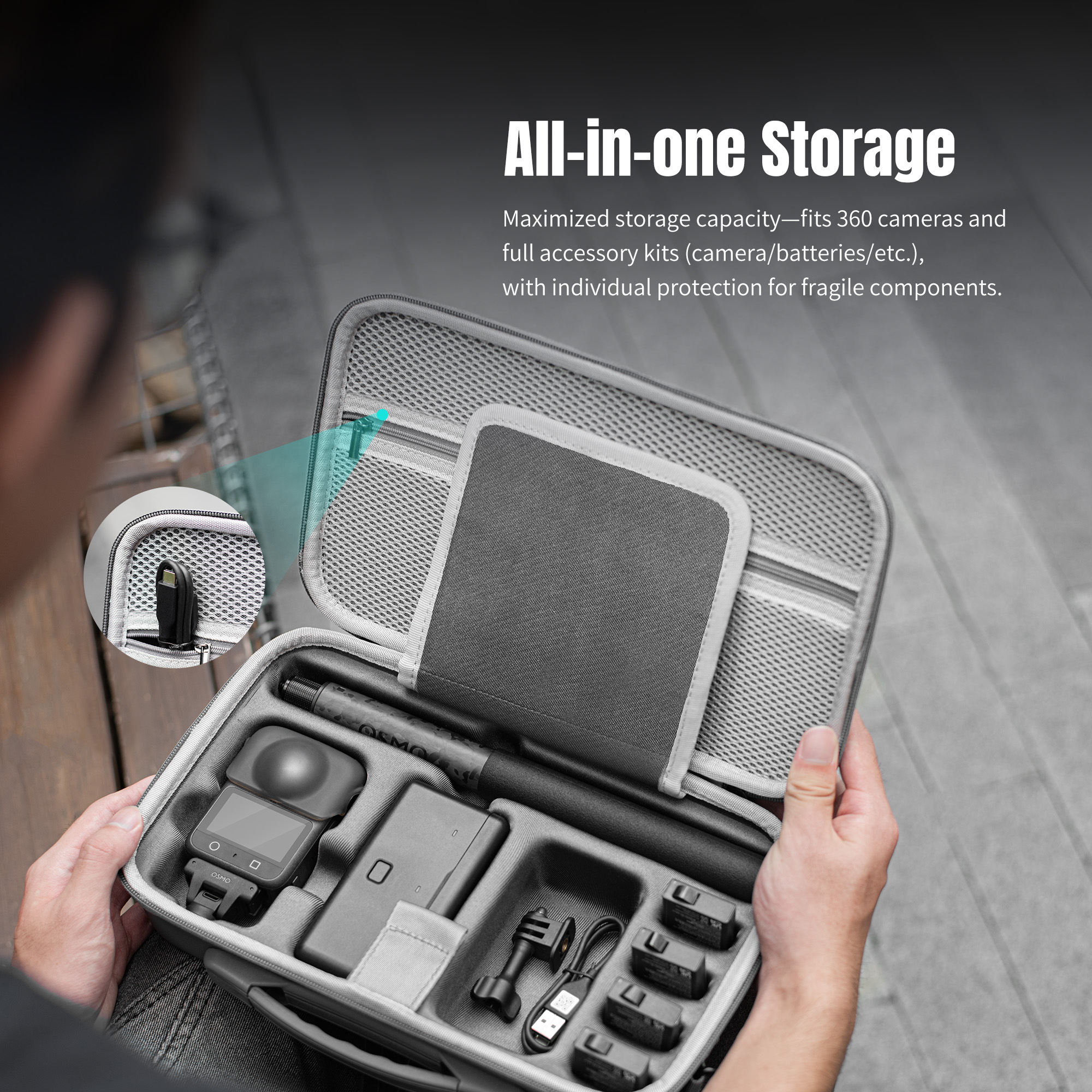 For DJI OSMO 360 Travel Carryi - Drone Gimbal Case บทวิจารณ์และราคา