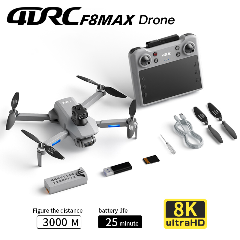 F8 MAX GPS Drone Professional  - Drone Gimbal Brushless บทวิจารณ์และราคา