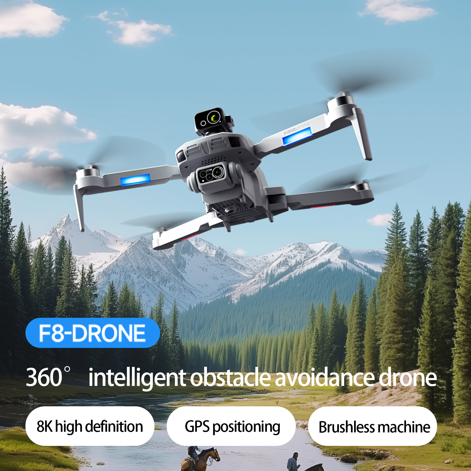 F8 MAX GPS Drone Professional  - Drone Gimbal Brushless บทวิจารณ์และราคา