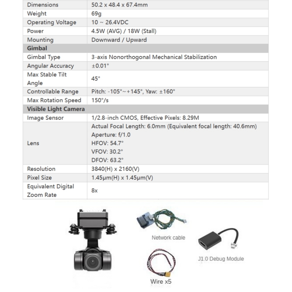 NCZOBOE Supports Network/UART/ - Drone Gimbal 3 Axis บทวิจารณ์และราคา