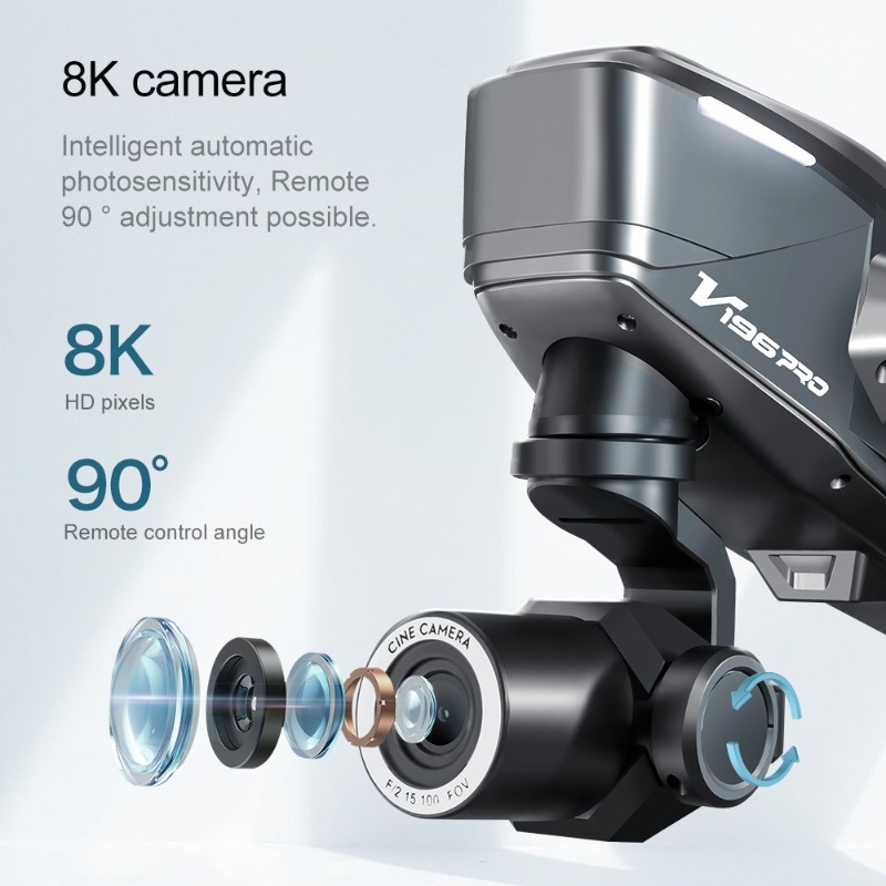 2025 V196 Automatic Obstacle A - Drone Gimbal 2 Axis บทวิจารณ์และราคา