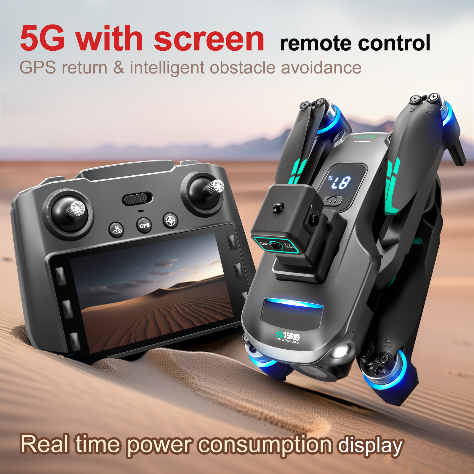 New Professional S159 GPS Dron - Drone Gimbal Mount บทวิจารณ์และราคา