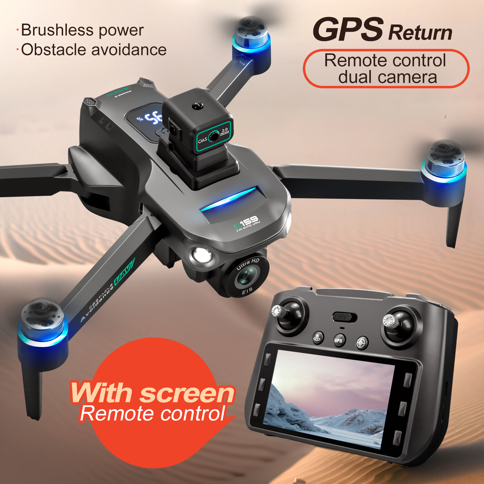 New Professional S159 GPS Dron - Drone Gimbal Mount บทวิจารณ์และราคา